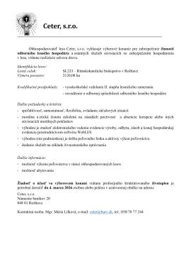 Výberové konanie OLH